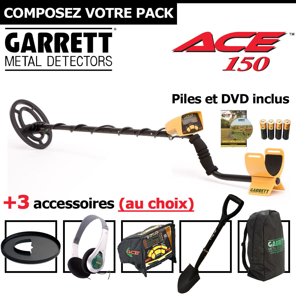 Garrett ACE 150 + 3 accessoires au choix
