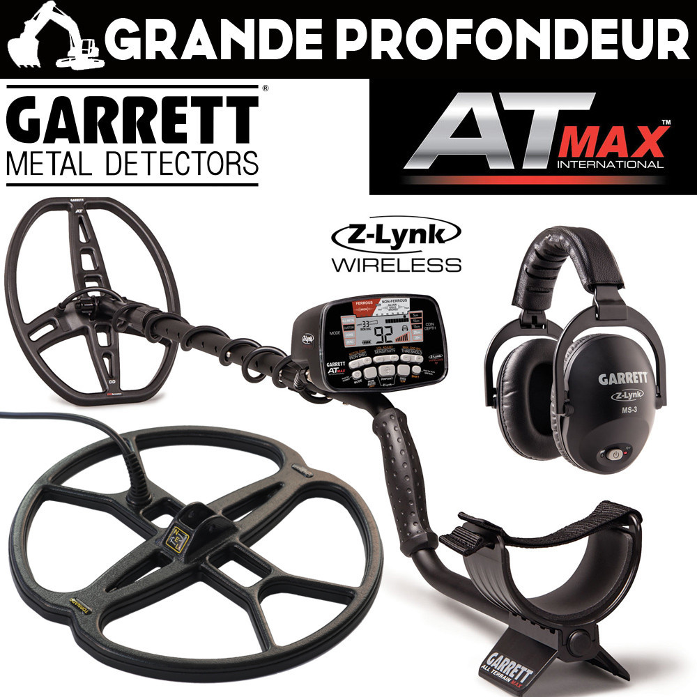 Garrett AT MAX + protège disque + casque sans fil