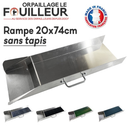 Rampe d'orpaillage 20x74cm LeFouilleur