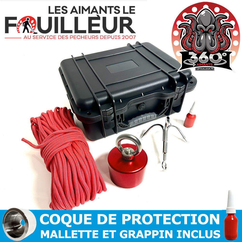 pack aimant 360 600kg avec mallette