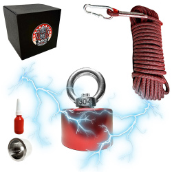 aimant neodyme 360° 280kg corde