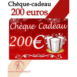 Chèque cadeau de 200 euros