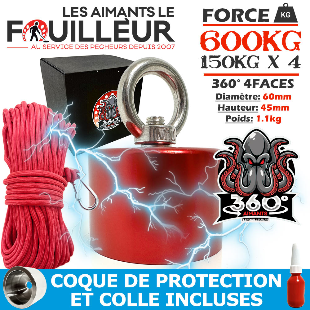 les meilleurs aimants 360°pour les experts de la peche à l'aimant