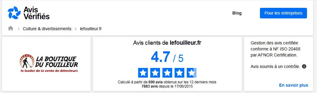avis la boutique du fouilleur
