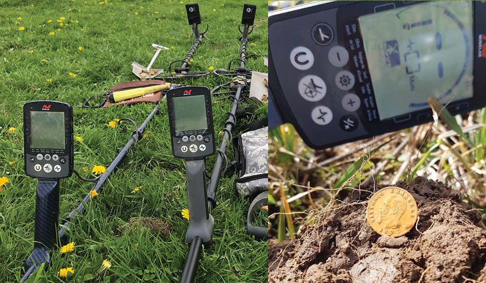 detection avec un minelab equinox