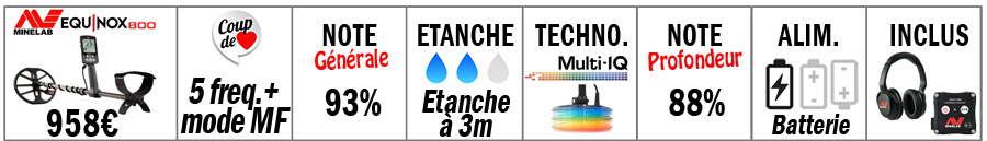 Minelab equinox 800: le détecteur le plus  polyvalent du marché