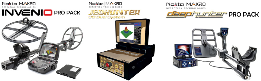 Détecteur NOKTA-MAKRO INVENIO, DEEPHUNTER et JEOHUNTER