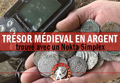 Un trésor de 44 monnaies en argent trouvé au détecteur Simplex de Nokta
