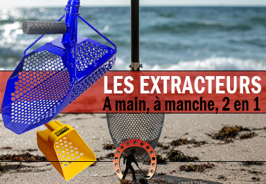 Les meilleurs extracteurs tamis et gamates pour la détection à la plage