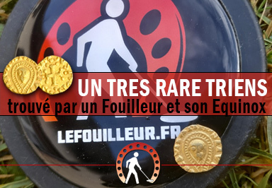 Une très rare monnaie en or trouvée avec un détecteur